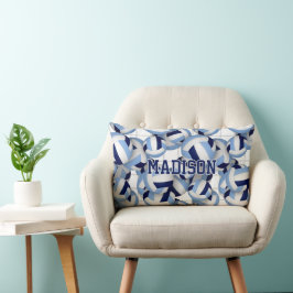 Volleyballs Muster w net bkgrd navvt lt blau Lendenkissen