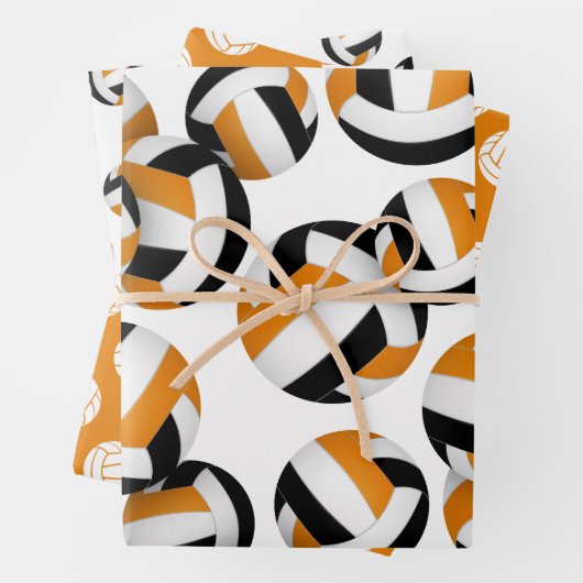 Volleyballs Set von 3 Geschenkpapier Set (Beispiel)