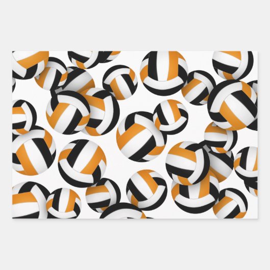 Volleyballs Set von 3 Geschenkpapier Set (Vorderseite)