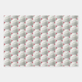 Volleyballs Sport Design Wrapping Paper Set Geschenkpapier Set (Vorderseite 3)