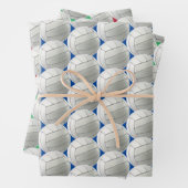 Volleyballs Sport Design Wrapping Paper Set Geschenkpapier Set (Beispiel)