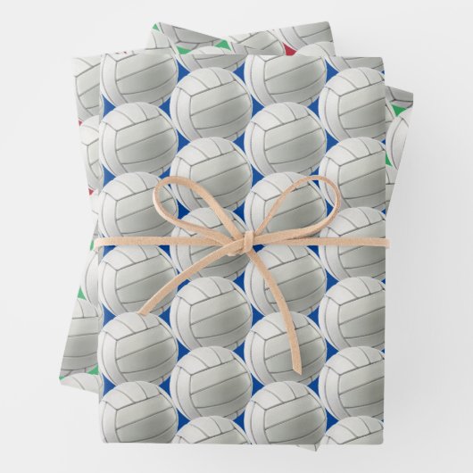 Volleyballs Sport Design Wrapping Paper Set Geschenkpapier Set (Beispiel)