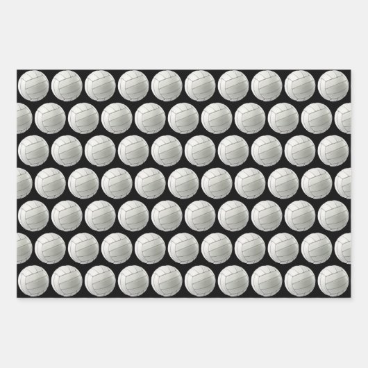 Volleyballs Sport Design Wrapping Paper Set Geschenkpapier Set (Vorderseite 2)