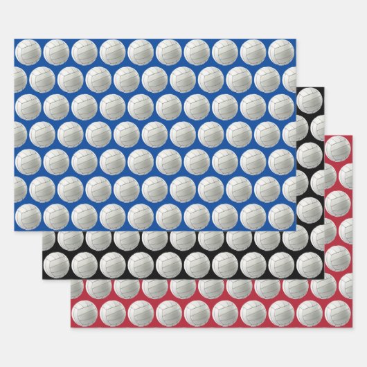 Volleyballs Sport Design Wrapping Paper Set Geschenkpapier Set (Set)