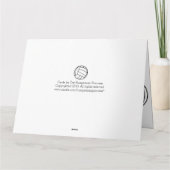 Volleyballs Thanks Coach Personalized Color Dankeskarte (Rückseite)