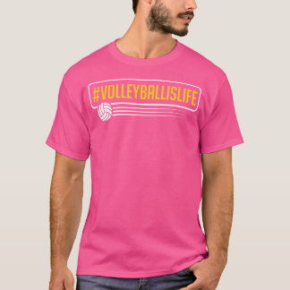 Volleyballspiel für Beach-Volleyball-Spieler T-Shirt
