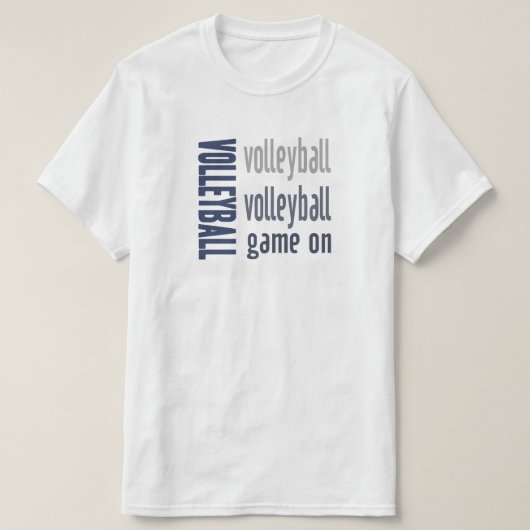 Volleyballspiel im T-Shirt (Design vorne)