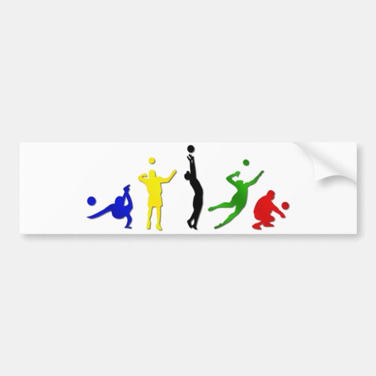 Volleyballspiele Autoaufkleber (Vorne)