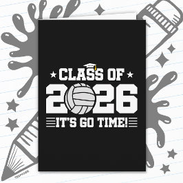 Volleyballspieler Abschlussjahrgang 2026 Senior Karte