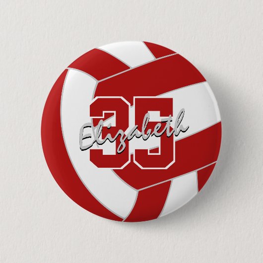 Volleyballspieler Button (Vorderseite)