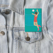 Volleyballspieler Button (Insitu)