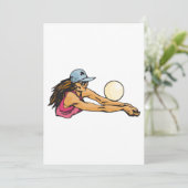 Volleyballspieler Einladung (Stehend Vorderseite)