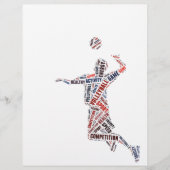 Volleyballspieler Flyer (Vorne)