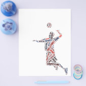 Volleyballspieler Flyer (Einzeln)