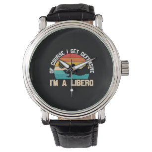 Volleyballspieler Ich bin ein Libero Armbanduhr