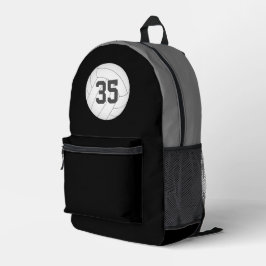 Volleyballspieler Jersey Nummer JEDE Farbe Bedruckter Rucksack