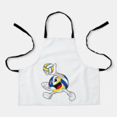 Volleyballspieler mit Volleyball Schürze (Vorderseite)