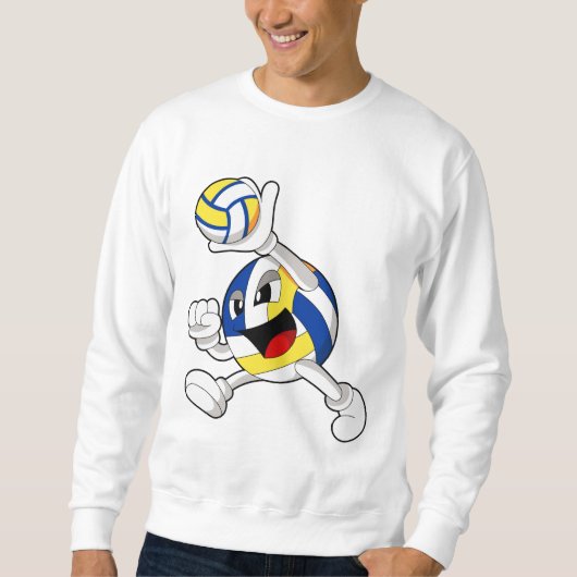 Volleyballspieler mit Volleyball Sweatshirt (Vorderseite)