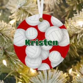 Volleyballspieler Name Sake Ornament Aus Metall