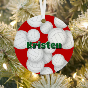 Volleyballspieler Name Sake Ornament Aus Metall
