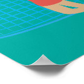 Volleyballspieler Poster (Ecke)