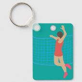 Volleyballspieler Schlüsselanhänger (Vorderseite)