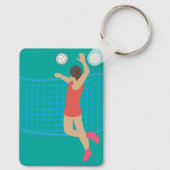 Volleyballspieler Schlüsselanhänger (Rückseite)