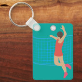 Volleyballspieler Schlüsselanhänger (Vorderseite)