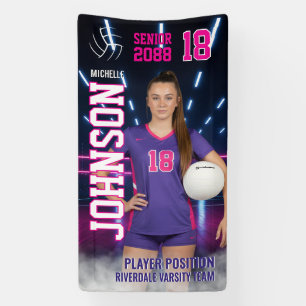 Volleyballspieler Seniorennacht individuell angepa Banner