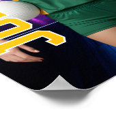 Volleyballspieler Teamfoto Benutzerdefinierte Spor Poster (Ecke)