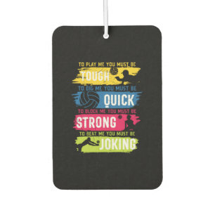 Volleyballspieler Tough Quick Strong Autolufterfrischer