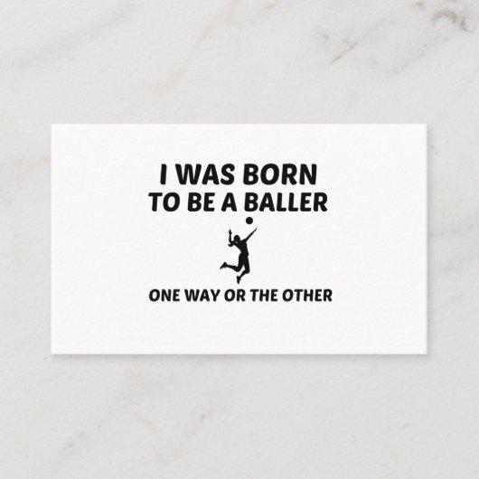 Volleyballspieler Visitenkarte (Vorderseite)