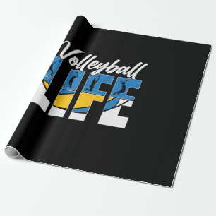 Volleyballspieler Volleyball Leben Geschenkpapier