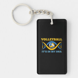Volleyballspieler Volleyball liegt in meiner DNA Schlüsselanhänger