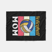 Volleyballspieler | Volleyball-Mutter Fleecedecke (Vorderseite (Horizontal))