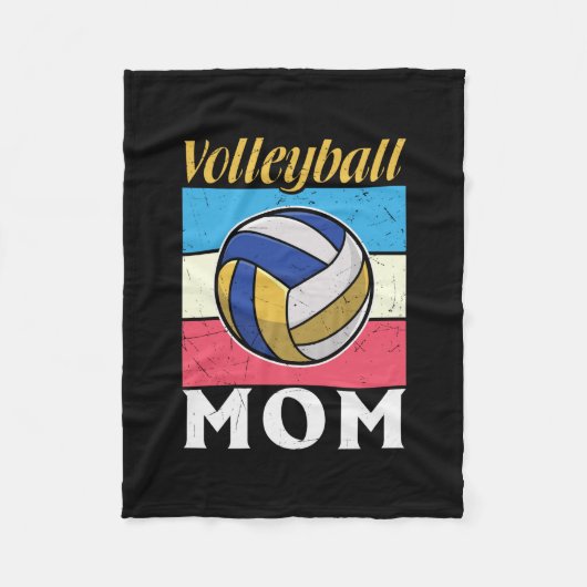 Volleyballspieler | Volleyball-Mutter Fleecedecke (Vorderseite)