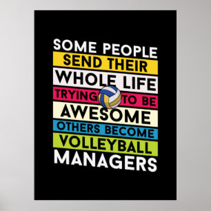 Volleyballspieler   Volleyballmanager Poster