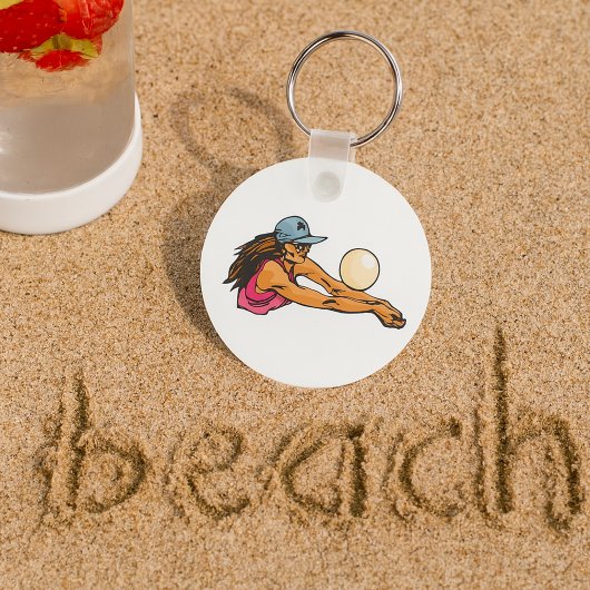 Volleyballspielerin Schlüsselanhänger