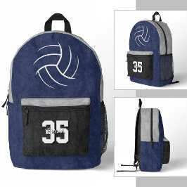 Volleyballsportler in Sonderfarben Bedruckter Rucksack
