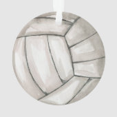 Volleyballsportspieler personalisiert Weihnachten Ornament (Rückseite)