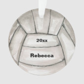 Volleyballsportspieler personalisiert Weihnachten Ornament (Vorderseite)