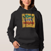 Volleyballteam Live-Liebe Hoodie (Vorderseite)