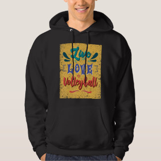 Volleyballteam Live-Liebe Hoodie