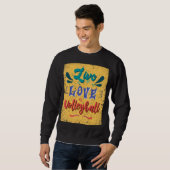 Volleyballteam Live-Liebe Sweatshirt (Vorne ganz)