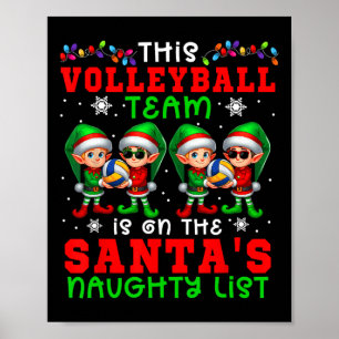 Volleyballteam steht auf der unheimlichen Liste Xm Poster