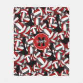 Volleyballteam von Rot-Schwarz-Girls: Sportraum Fleecedecke (Vorderseite)