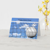 Volleyballtrainer danke karte (Gelbe Blume)