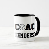 Volleyballtrainer - Personalisierbar 2 Tasse (VorderseiteRechts)