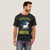 Volleyballtrainer sind Magische Einhornlehrer T-Shirt (Vorne ganz)