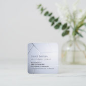 Volleyballtrainer| Übungsstunden für Ausbilder Quadratische Visitenkarte (Stehend Vorderseite)